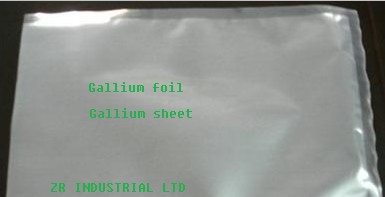 Gallium foil, Gallium sheet